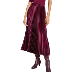Shimmer Long Pleated Skirt