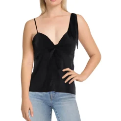 Shora Knot Front Tie Shoulder Cropped