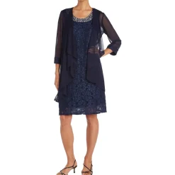 Short Lace Mother of the Bride Dress with Jacket