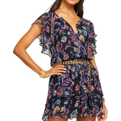 Short Printed Mini Dress