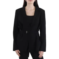 Shoulder Pads Long Sleeve One-Button Blazer