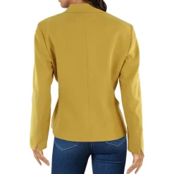 Shoulder Pads Long Sleeve One-Button Blazer