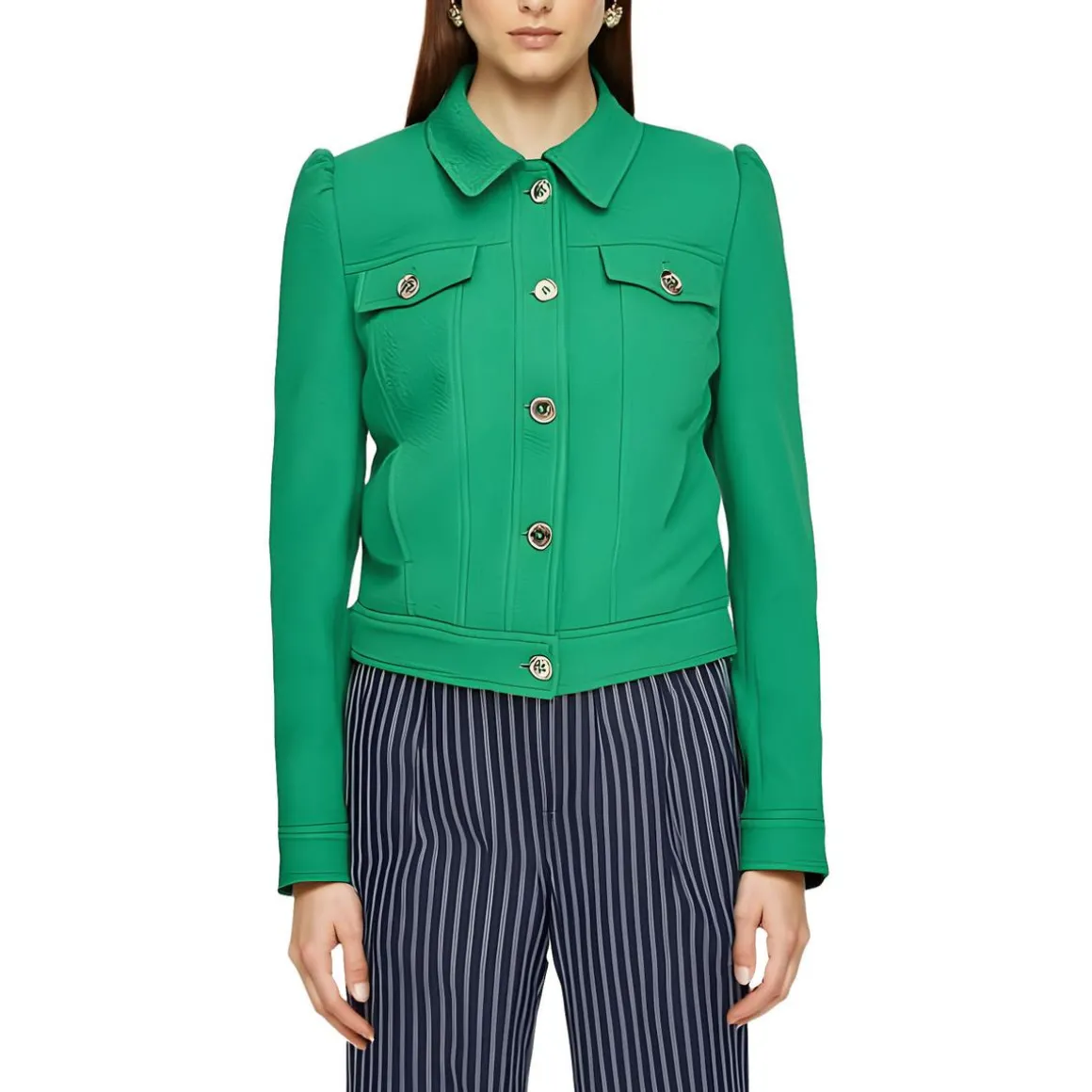 Shoulder Pads Solid Soft Shell Jacket