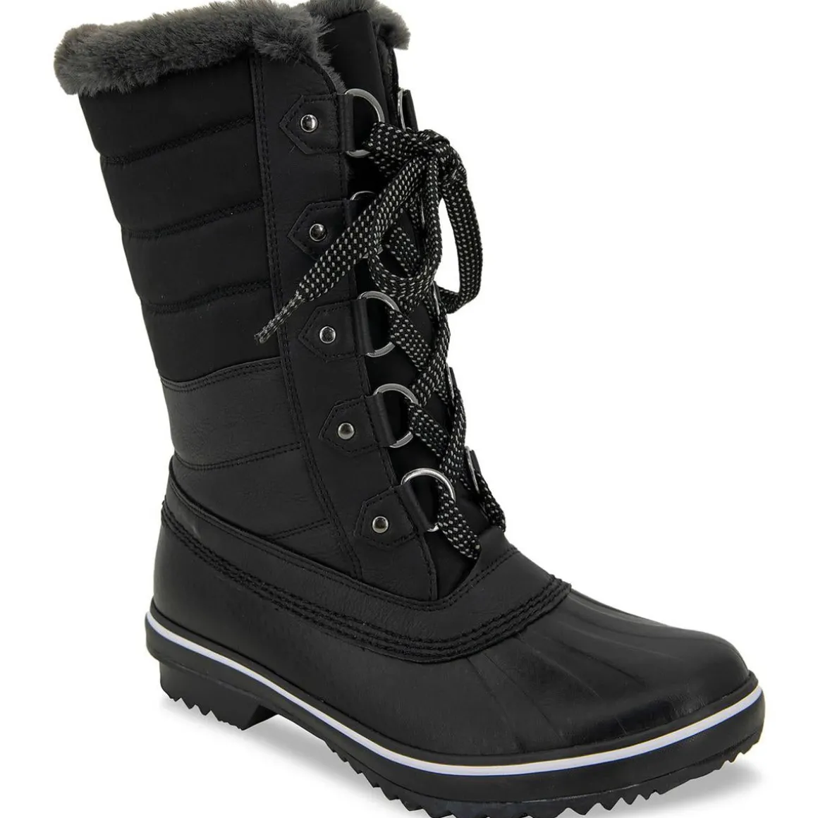 Siberia Leather Tie Winter & Snow Boots