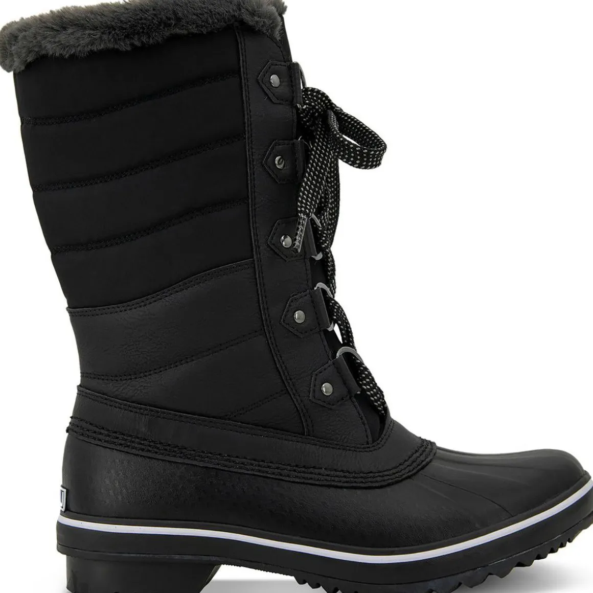 Siberia Leather Tie Winter & Snow Boots
