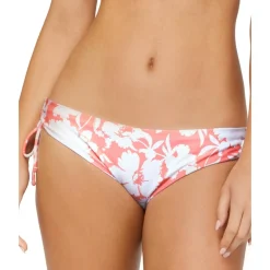 Side Tie Floral Print Swim Bottom Separates