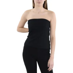 Side Zipper Strapless Pullover Top