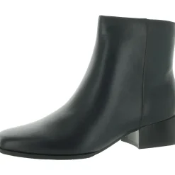 Sidney Leather Block Heel Booties
