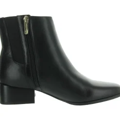 Sidney Leather Block Heel Booties