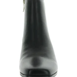 Sidney Leather Block Heel Booties