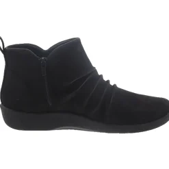 Sillian Gemma Faux Suede Zip Up Ankle Boots