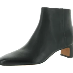 Silvana Zip Up Square Toe Ankle Boots