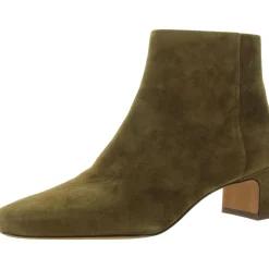 Silvana Zip Up Square Toe Ankle Boots