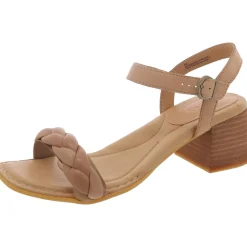 Simone Leather Ankle Strap Slingback Sandals