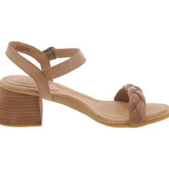 Simone Leather Ankle Strap Slingback Sandals