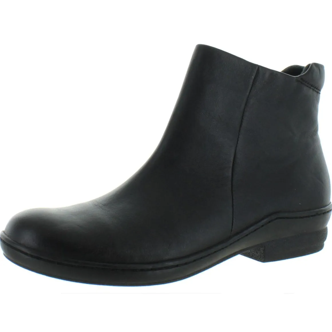 Simplicity Leather Zip-Up Ankle Boots
