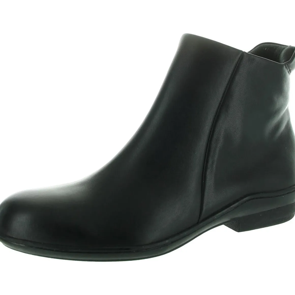 Simplicity Zipper Leather Ankle Boots