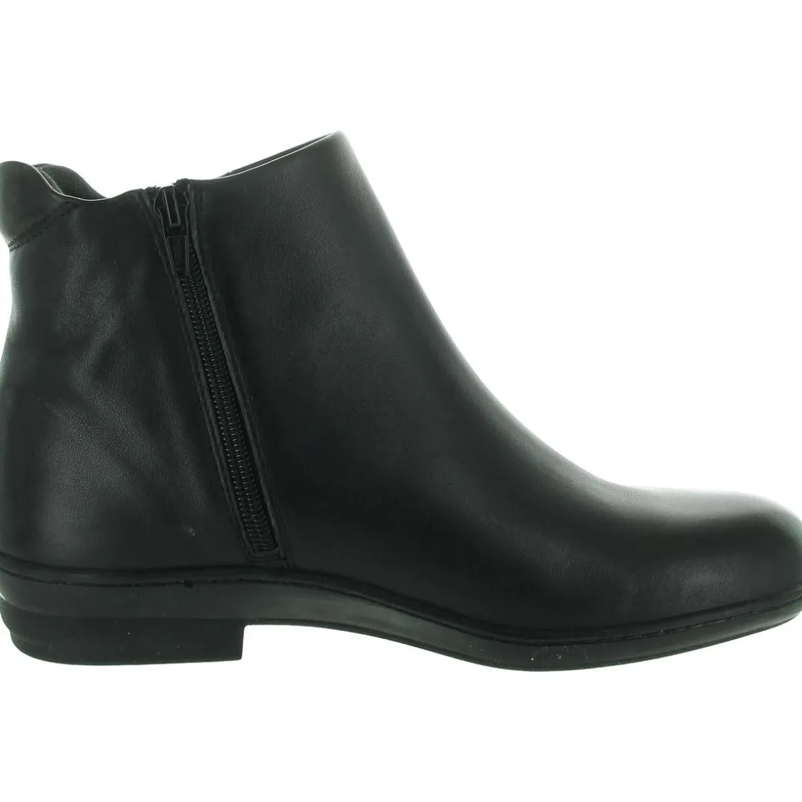 Simplicity Zipper Leather Ankle Boots