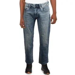 Six Denim Cotton Straight Leg Jeans