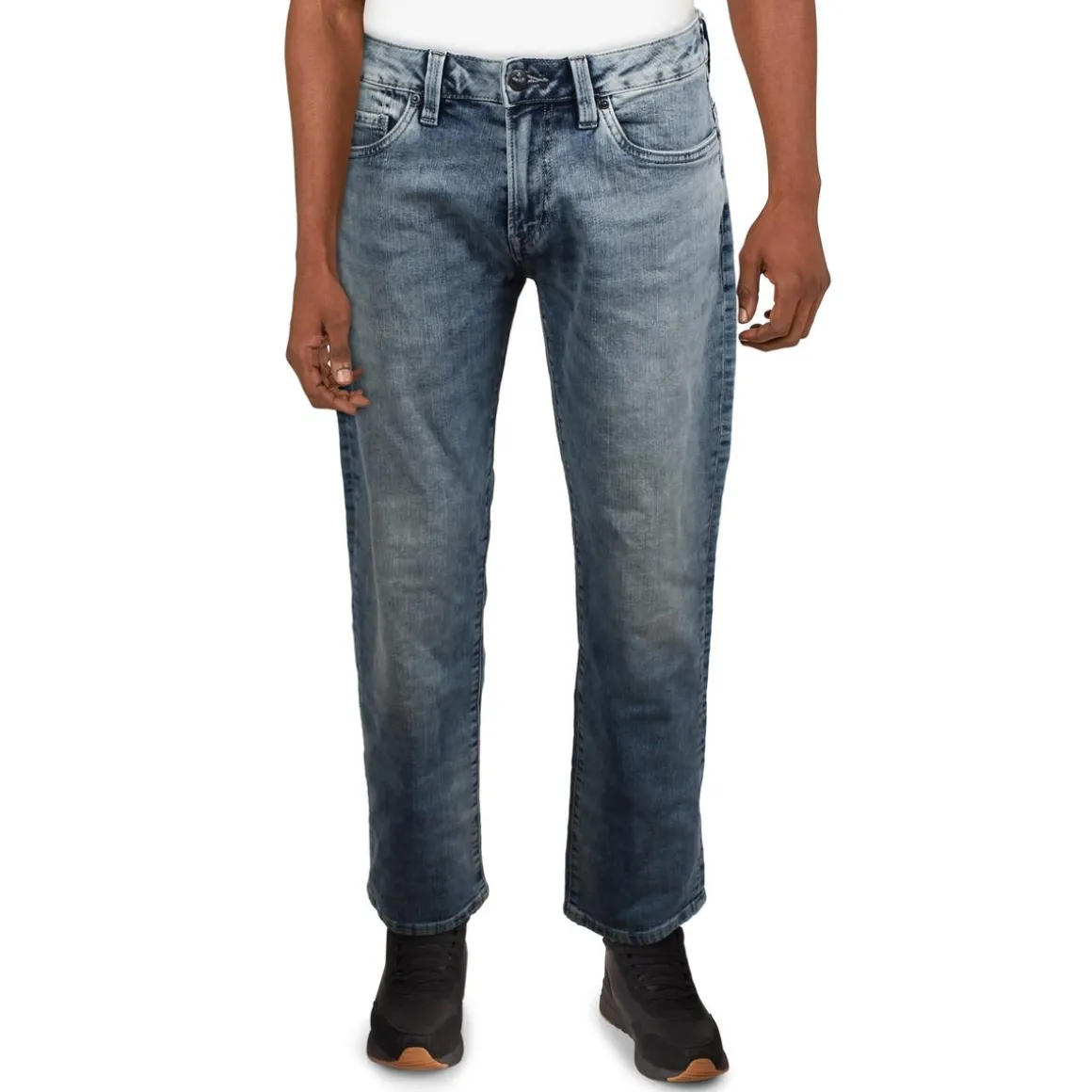 Six Denim Cotton Straight Leg Jeans