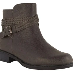 Skip Zipper Buckle Booties