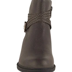 Skip Zipper Buckle Booties