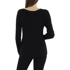 Skye Metallic Ribbed Knit Pullover Sweater