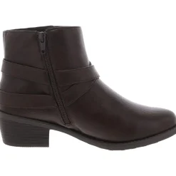 Skyler Zipper Faux Leather Booties