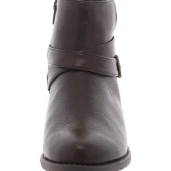 Skyler Zipper Faux Leather Booties