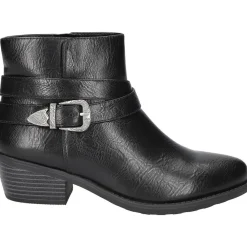 Skyler Zipper Faux Leather Booties