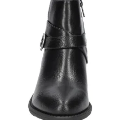 Skyler Zipper Faux Leather Booties