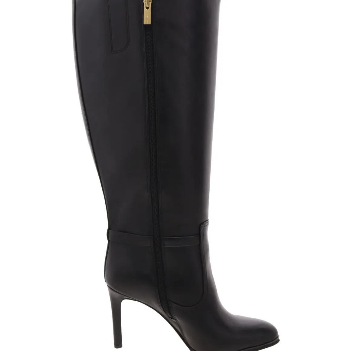 SKYLIE Wide Calf Leather Knee-High Boots