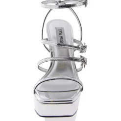 Slay Faux Leather Strappy Platform Sandals