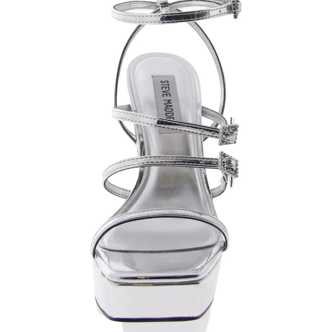 Slay Faux Leather Strappy Platform Sandals