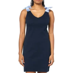 Sleeveless Bow Shift Dress