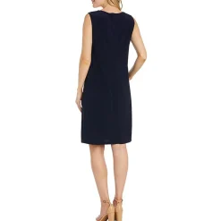 Sleeveless Knee-Length Shift Dress