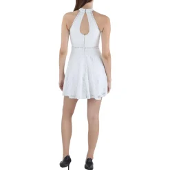 Sleeveless Mini Halter Dress