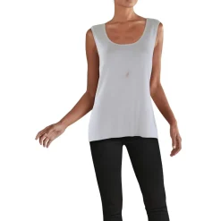 Sleeveless U-Neck Tank Top Sweater