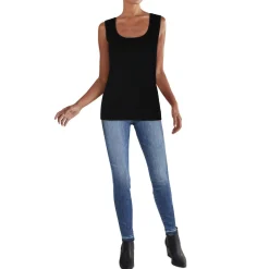 Sleeveless U-Neck Tank Top Sweater