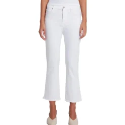 Slim Illusion Stretch Denim Ankle Jeans