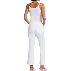 Slim Illusion Stretch Denim Ankle Jeans