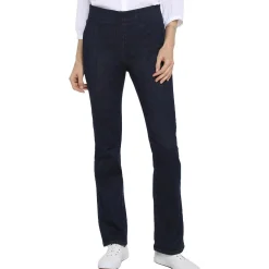 Slim Pull-On Bootcut Jeans