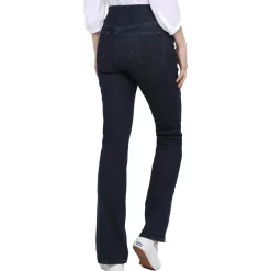 Slim Pull-On Bootcut Jeans