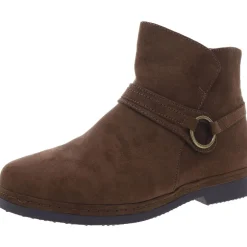 Slip On Zip Up Ankle Boots