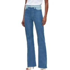 Slit Denim Bootcut Jeans