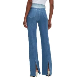 Slit Denim Bootcut Jeans