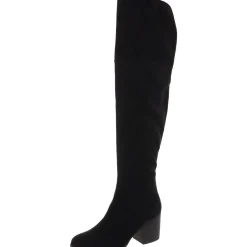 Slit Faux Suede Over-The-Knee Boots