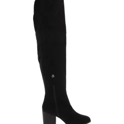 Slit Faux Suede Over-The-Knee Boots