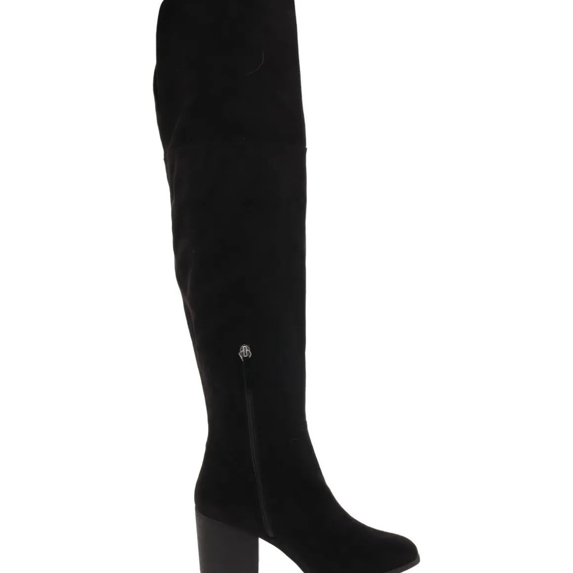 Slit Faux Suede Over-The-Knee Boots