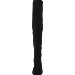 Slit Faux Suede Over-The-Knee Boots